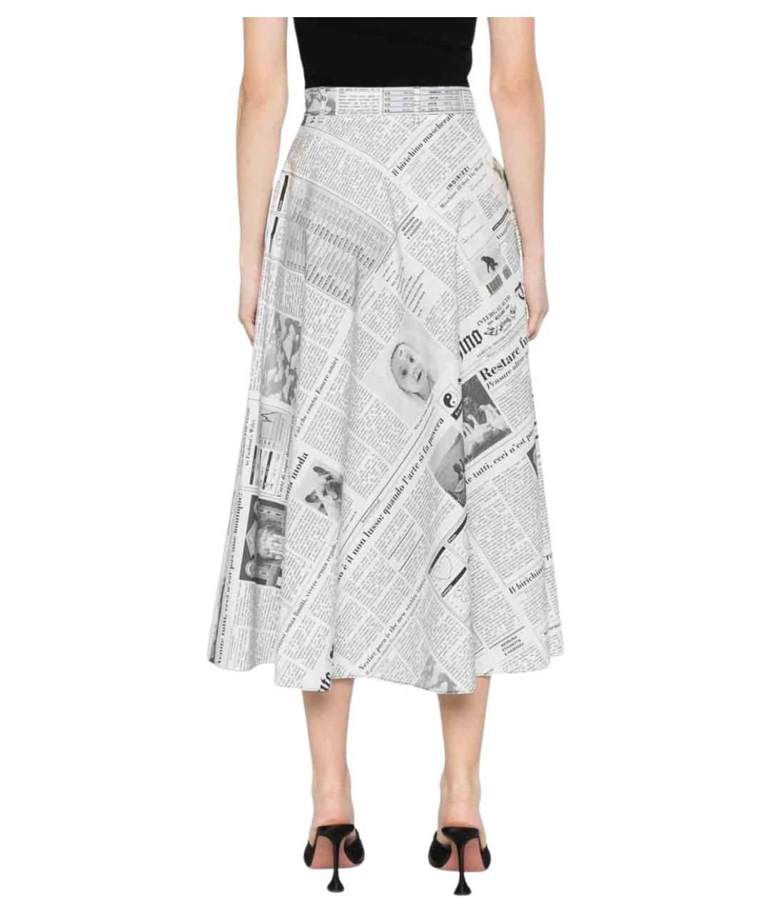 MOSCHINO Мульти хлопковая юбка миди, фото 3