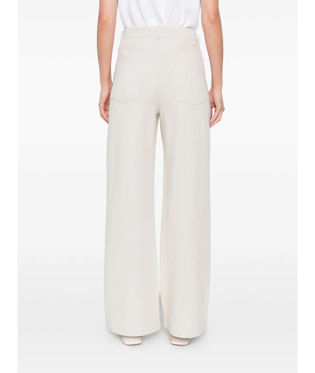 'S MAX MARA Бежевые прямые брюки, фото 4