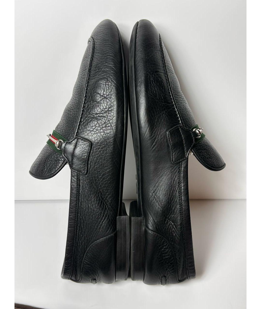 GUCCI Черные кожаные лоферы, фото 7