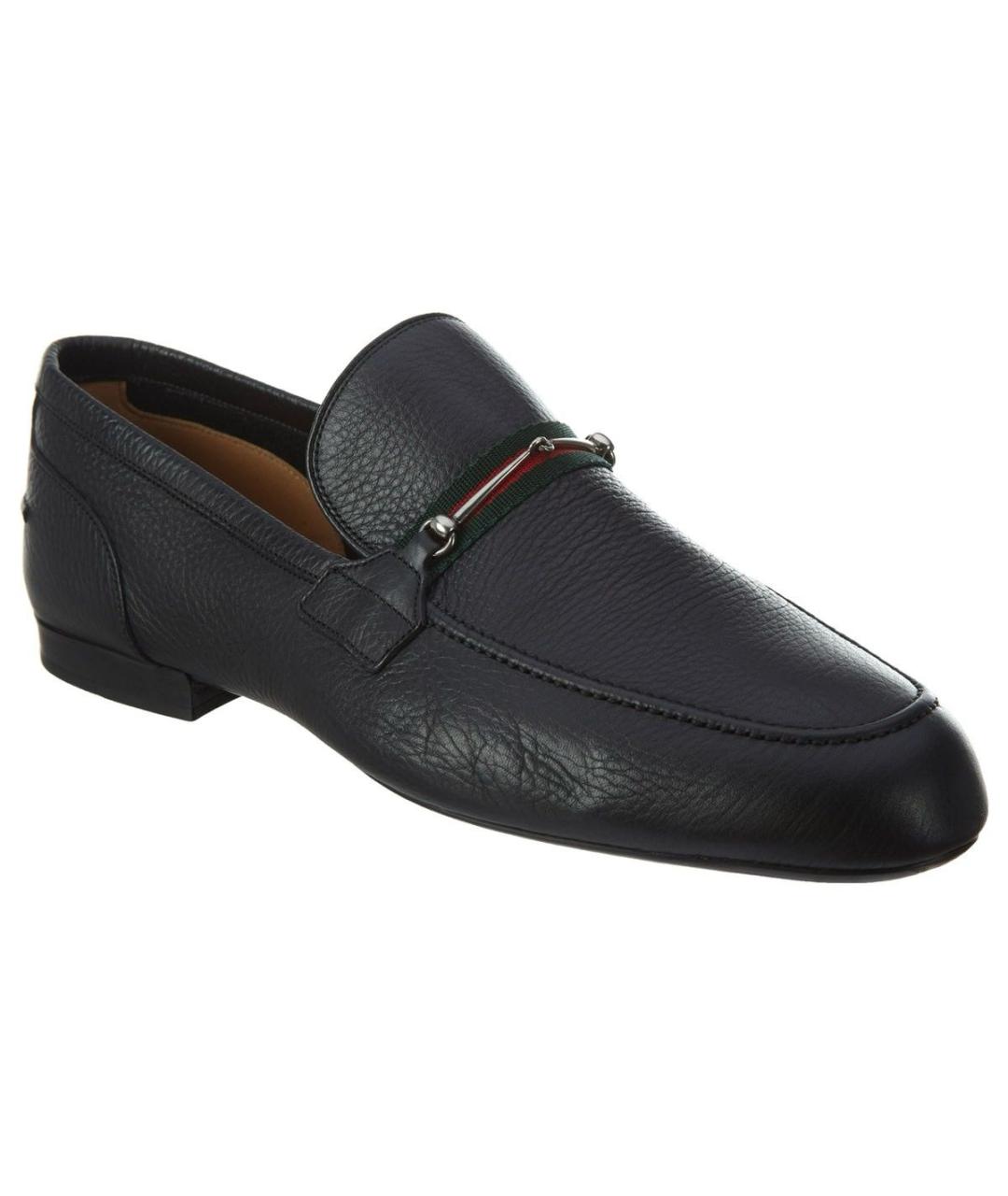 GUCCI Черные кожаные лоферы, фото 9