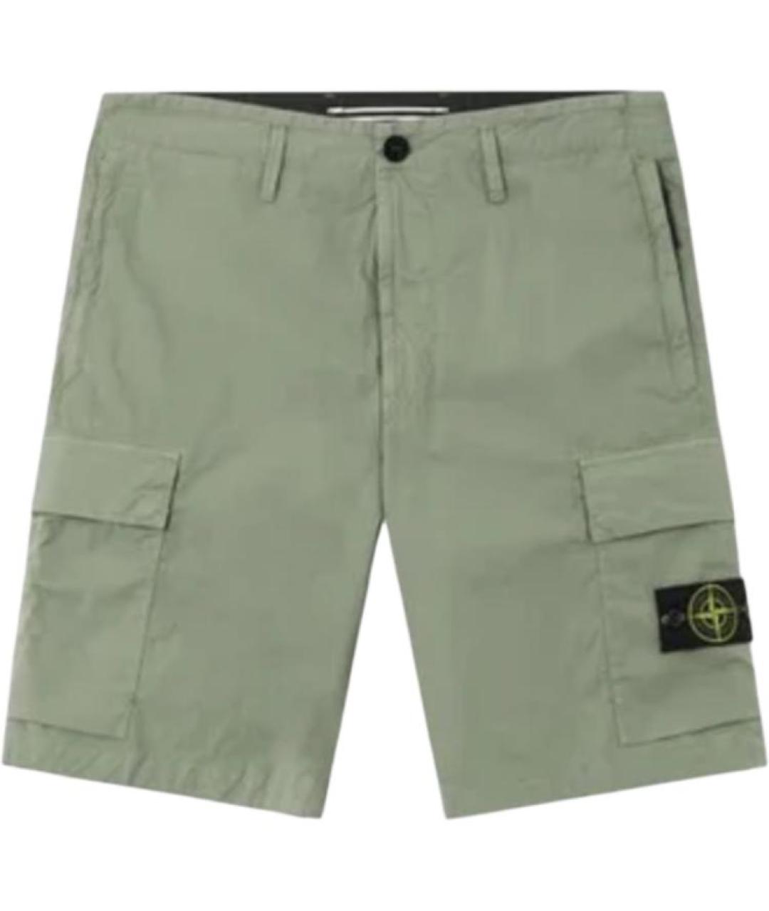 STONE ISLAND Зеленые шорты, фото 1