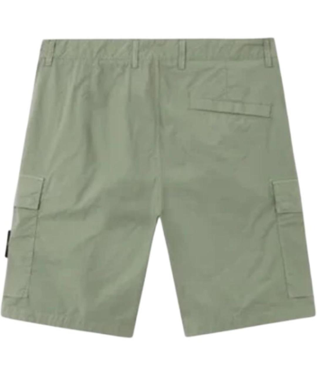 STONE ISLAND Зеленые шорты, фото 2