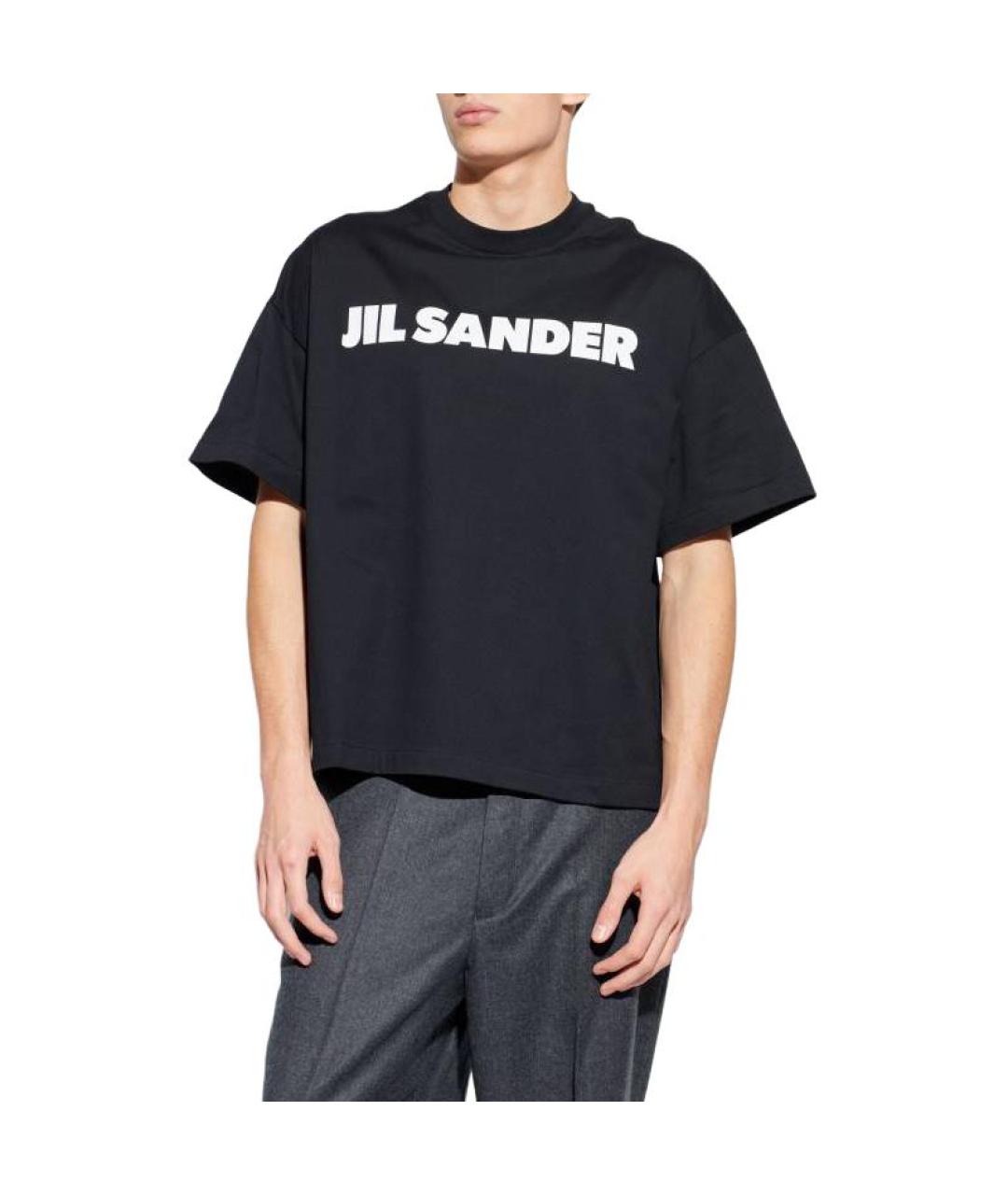 JIL SANDER Черная футболка, фото 3
