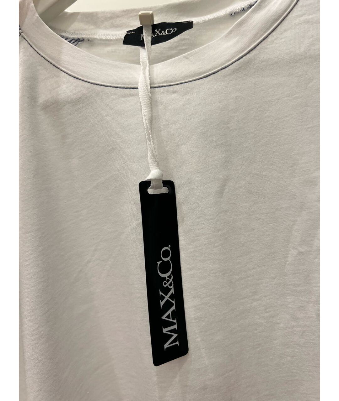 MAX&CO Белая хлопковая футболка, фото 3