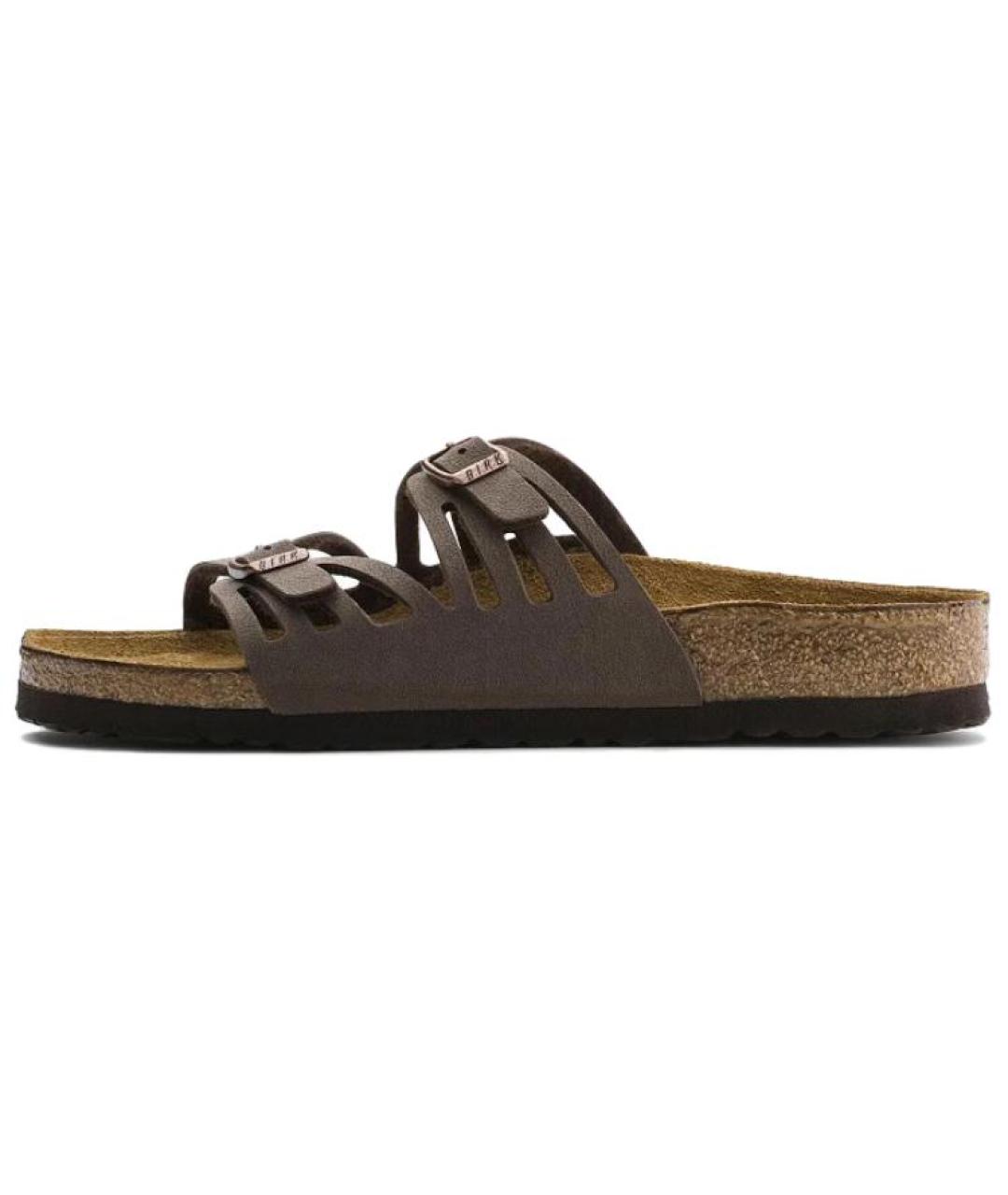BIRKENSTOCK Коричневые шлепанцы, фото 2