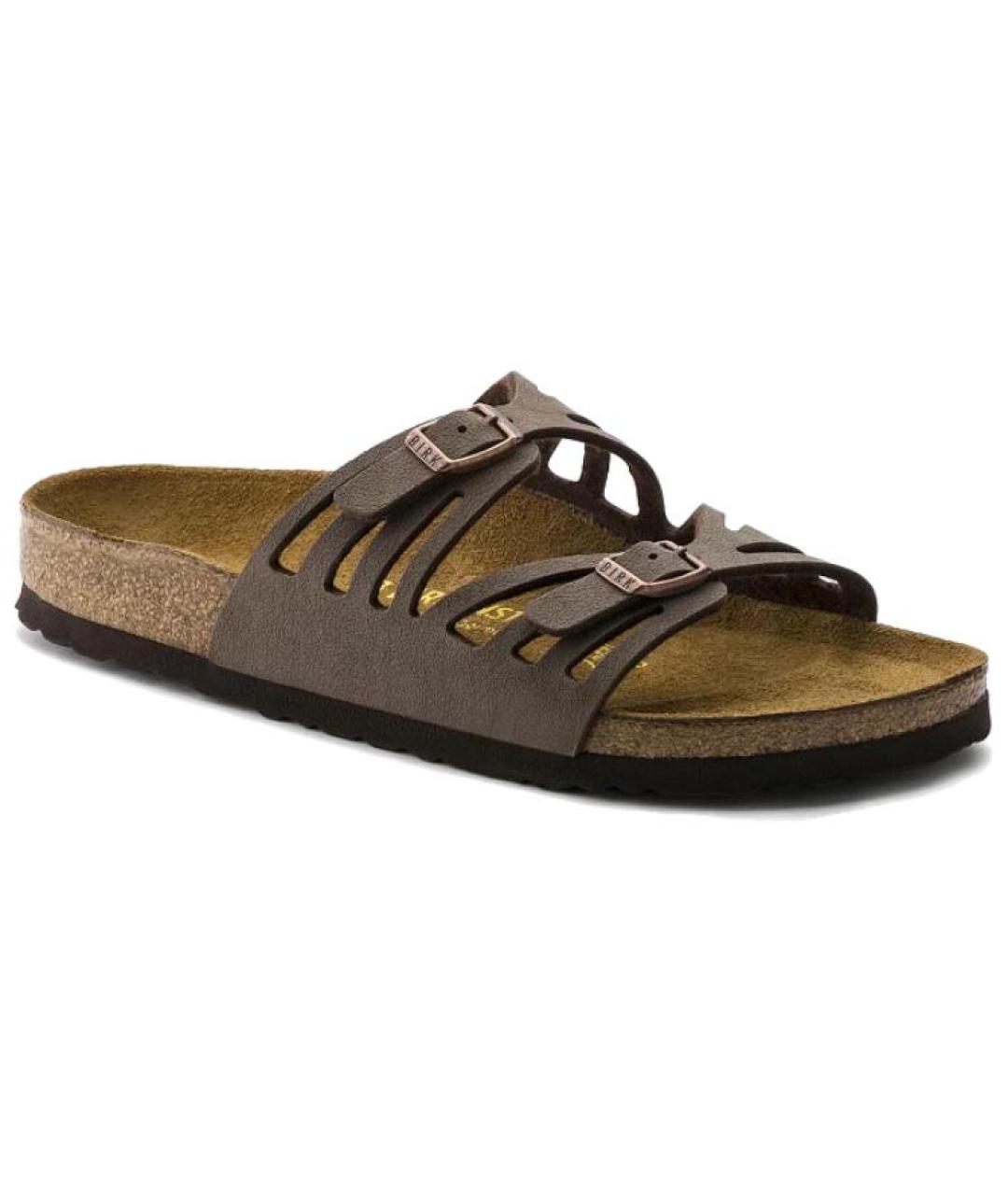 BIRKENSTOCK Коричневые шлепанцы, фото 4