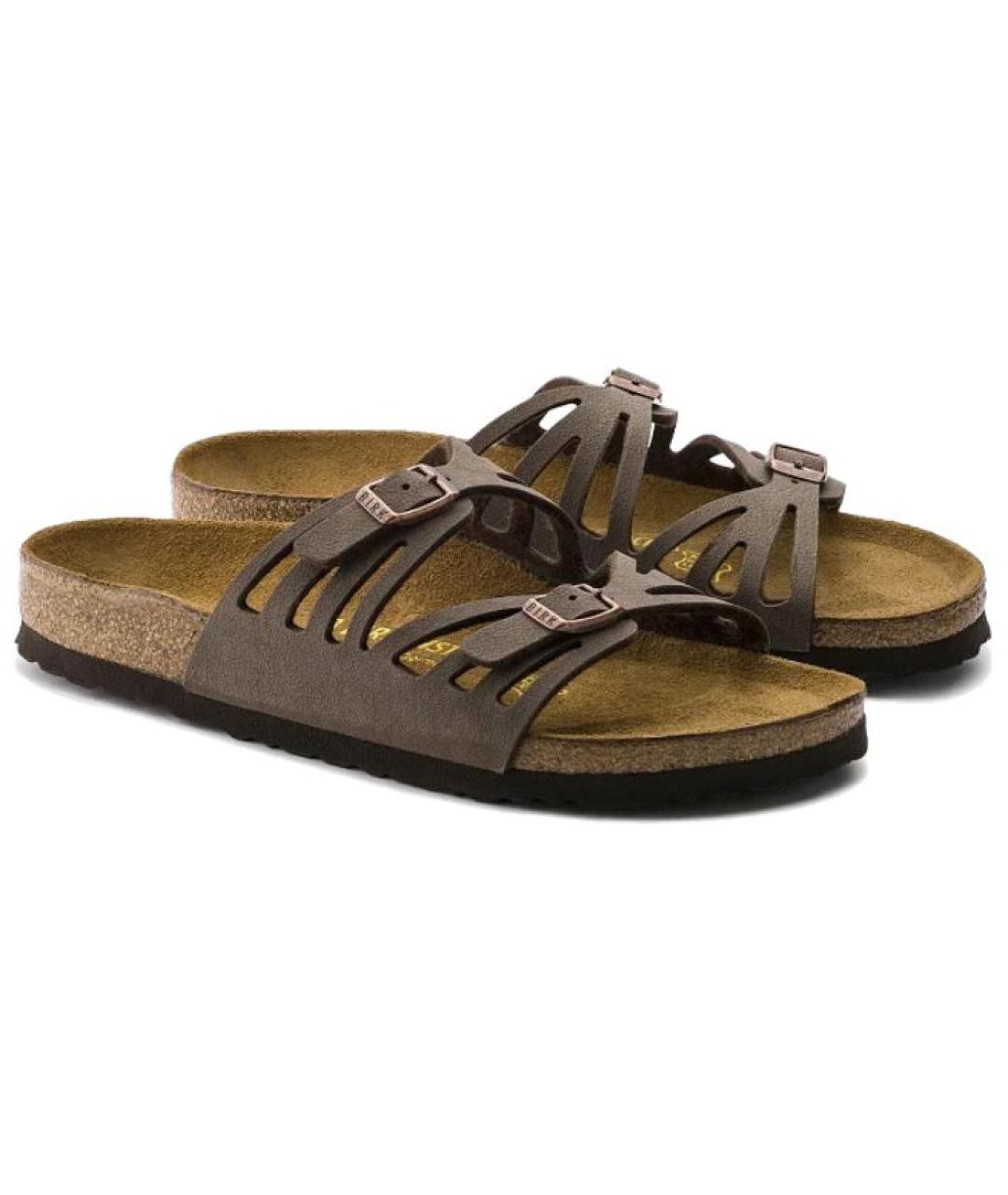 BIRKENSTOCK Коричневые шлепанцы, фото 3