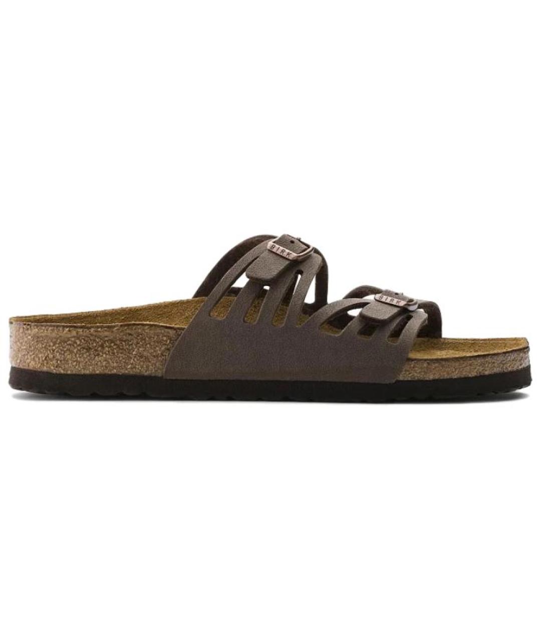 BIRKENSTOCK Коричневые шлепанцы, фото 1