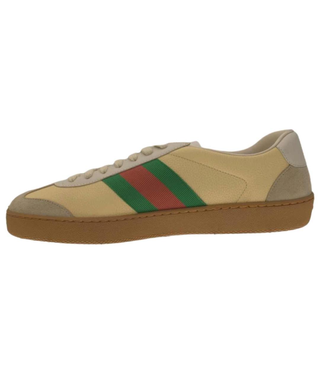GUCCI Коричневые низкие кроссовки / кеды, фото 2