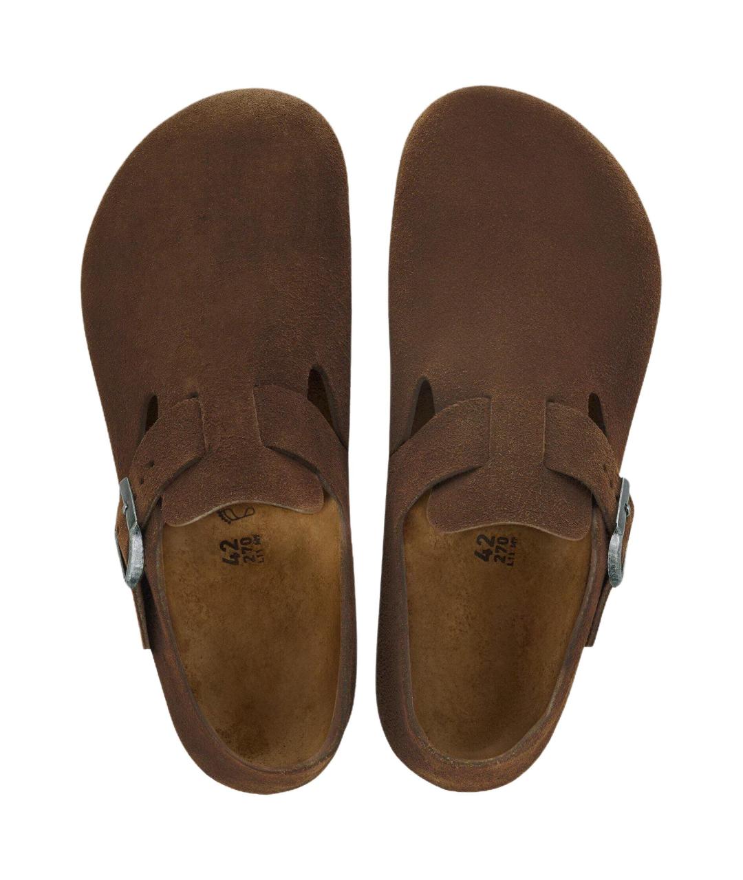 BIRKENSTOCK Коричневые замшевые сандалии, фото 5
