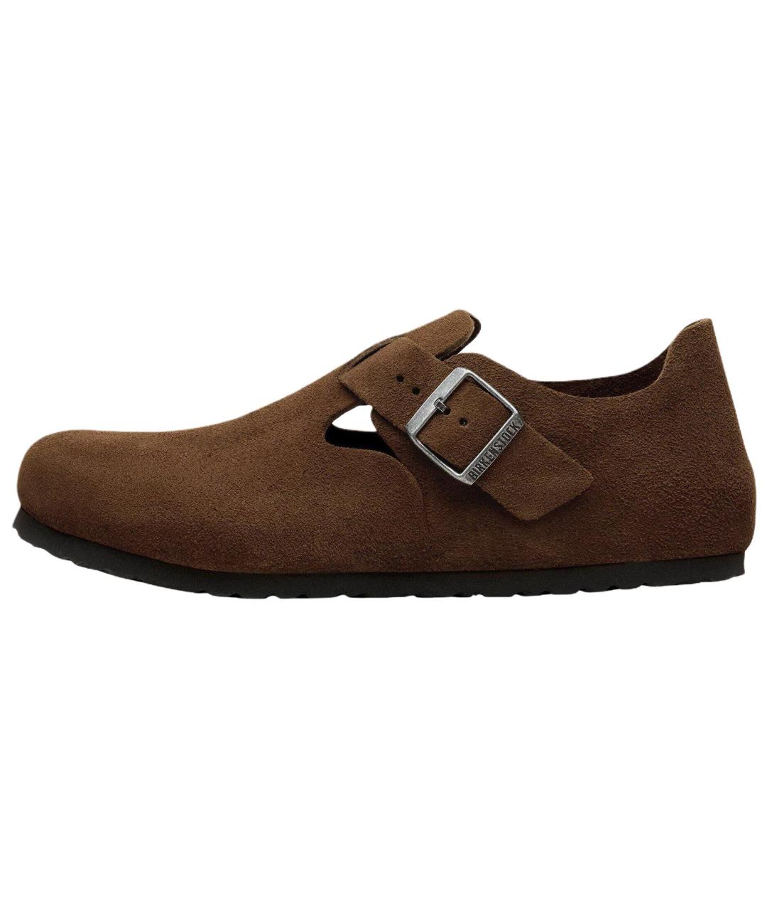BIRKENSTOCK Коричневые замшевые сандалии, фото 2