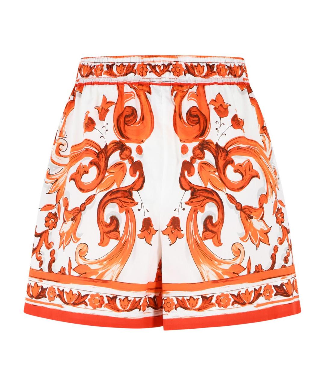 DOLCE&GABBANA Оранжевые хлопковые шорты, фото 3