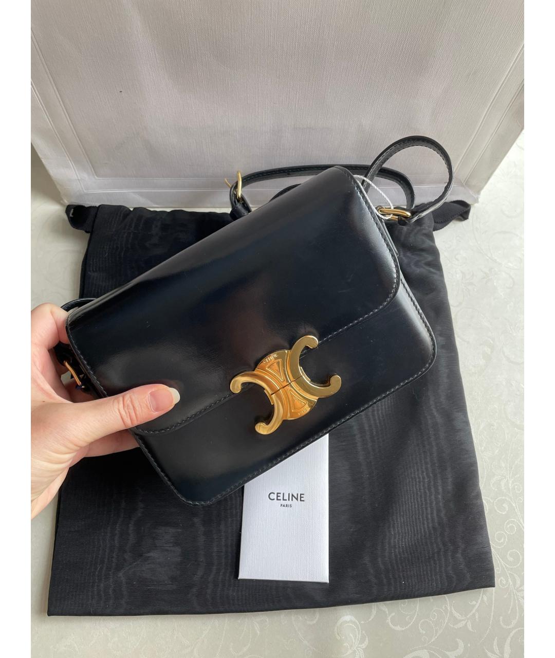 CELINE Черная сумка через плечо, фото 2