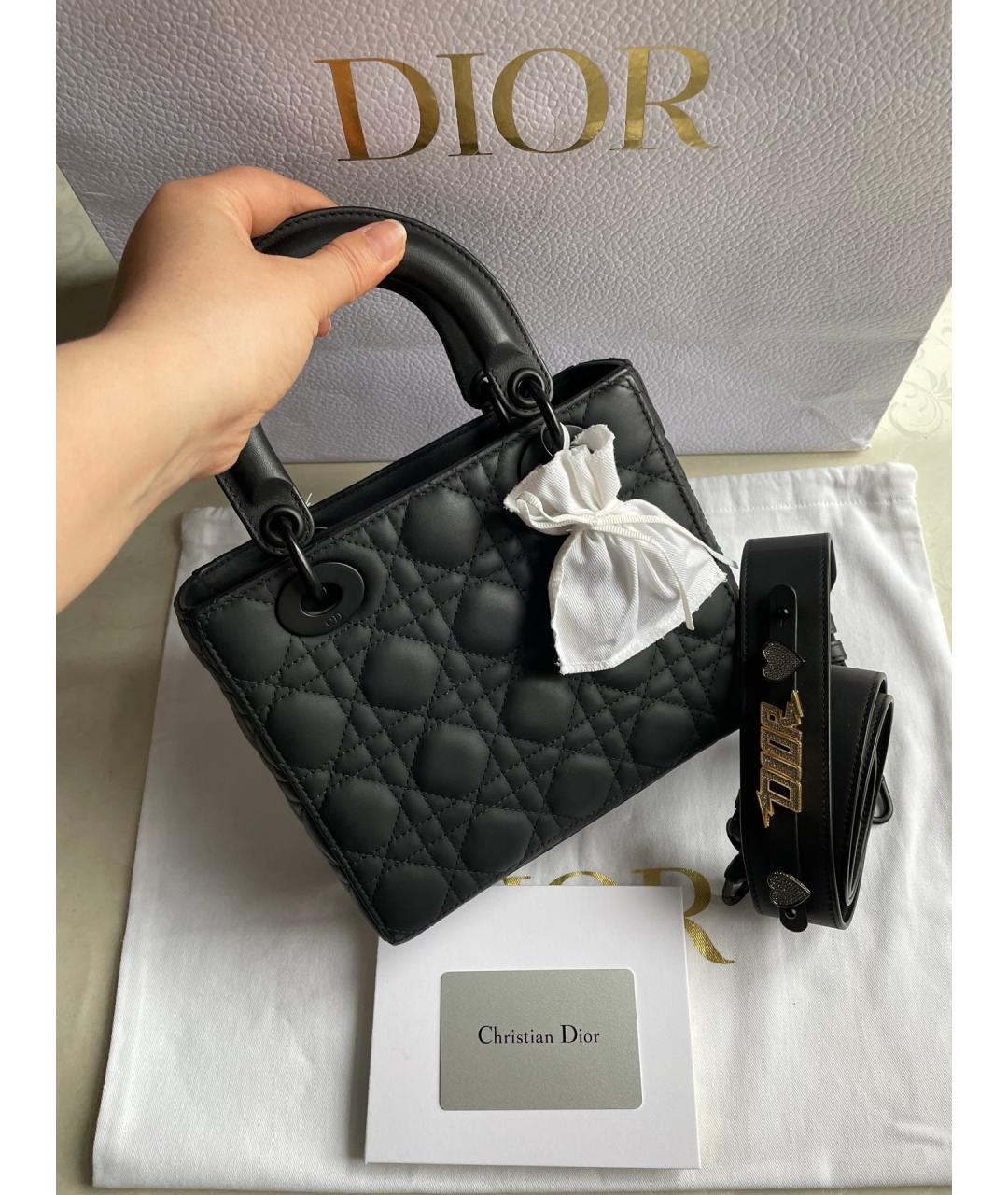 CHRISTIAN DIOR Черная сумка через плечо, фото 2