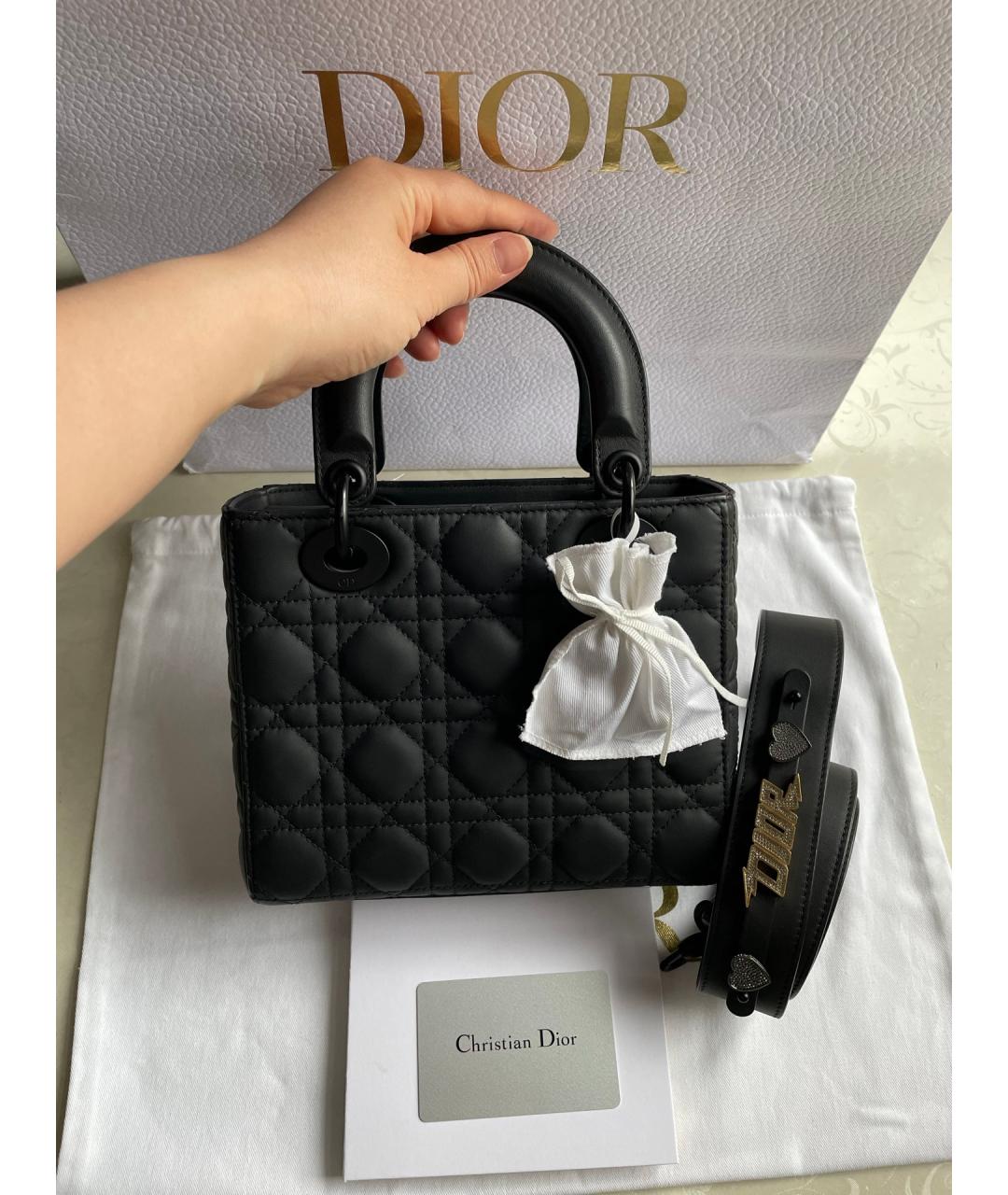 CHRISTIAN DIOR Черная сумка через плечо, фото 5