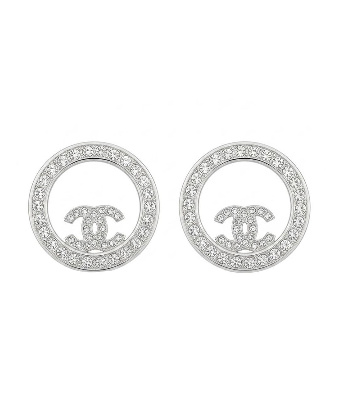 CHANEL Серебряные серьги, фото 1