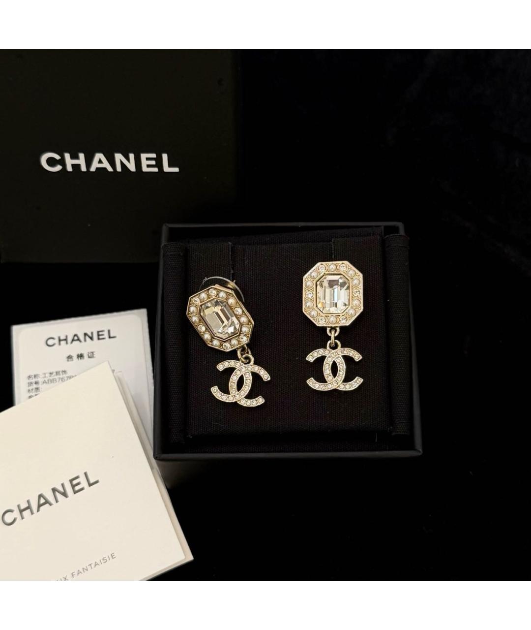 CHANEL Золотые серьги, фото 2