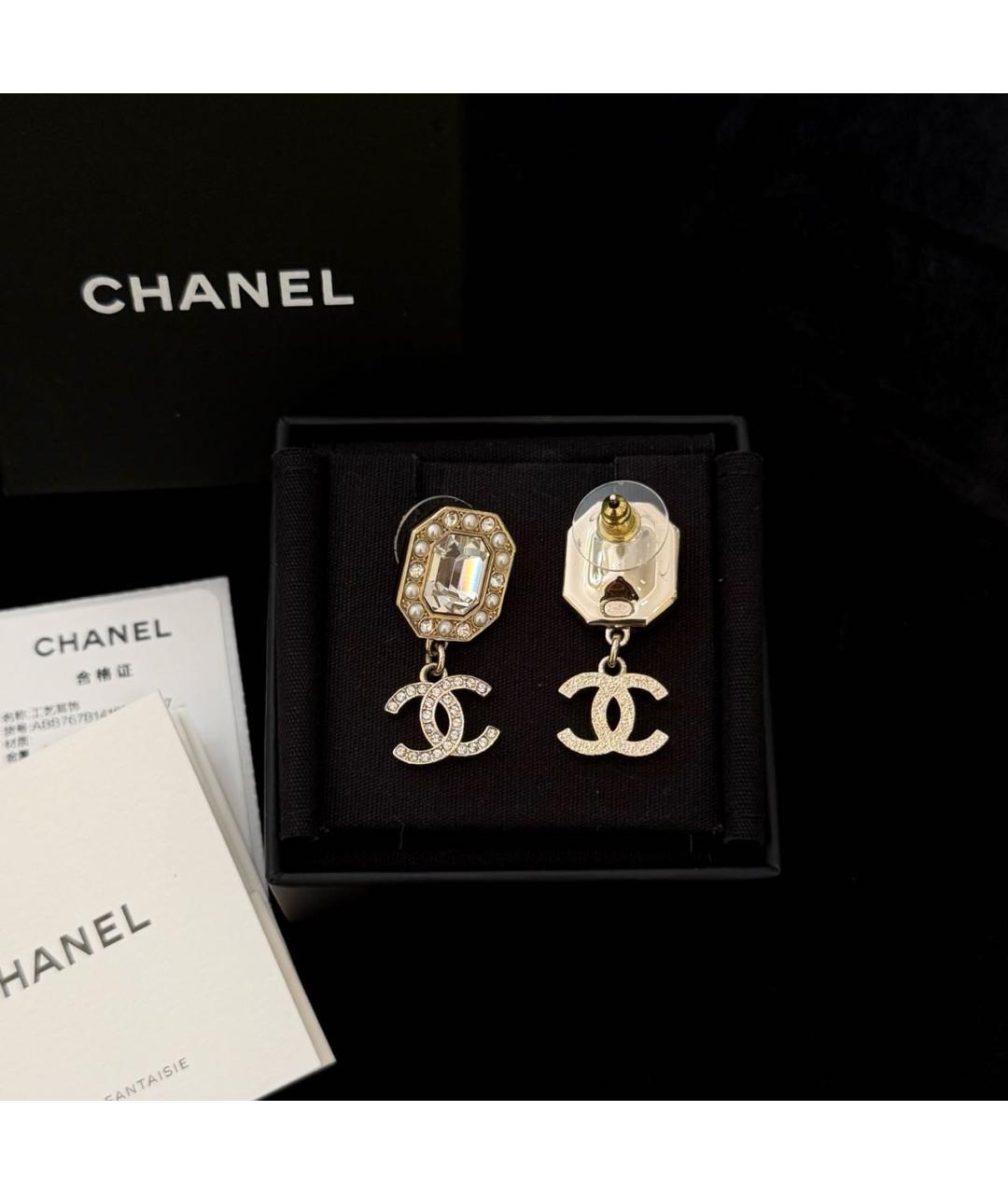 CHANEL Золотые серьги, фото 3