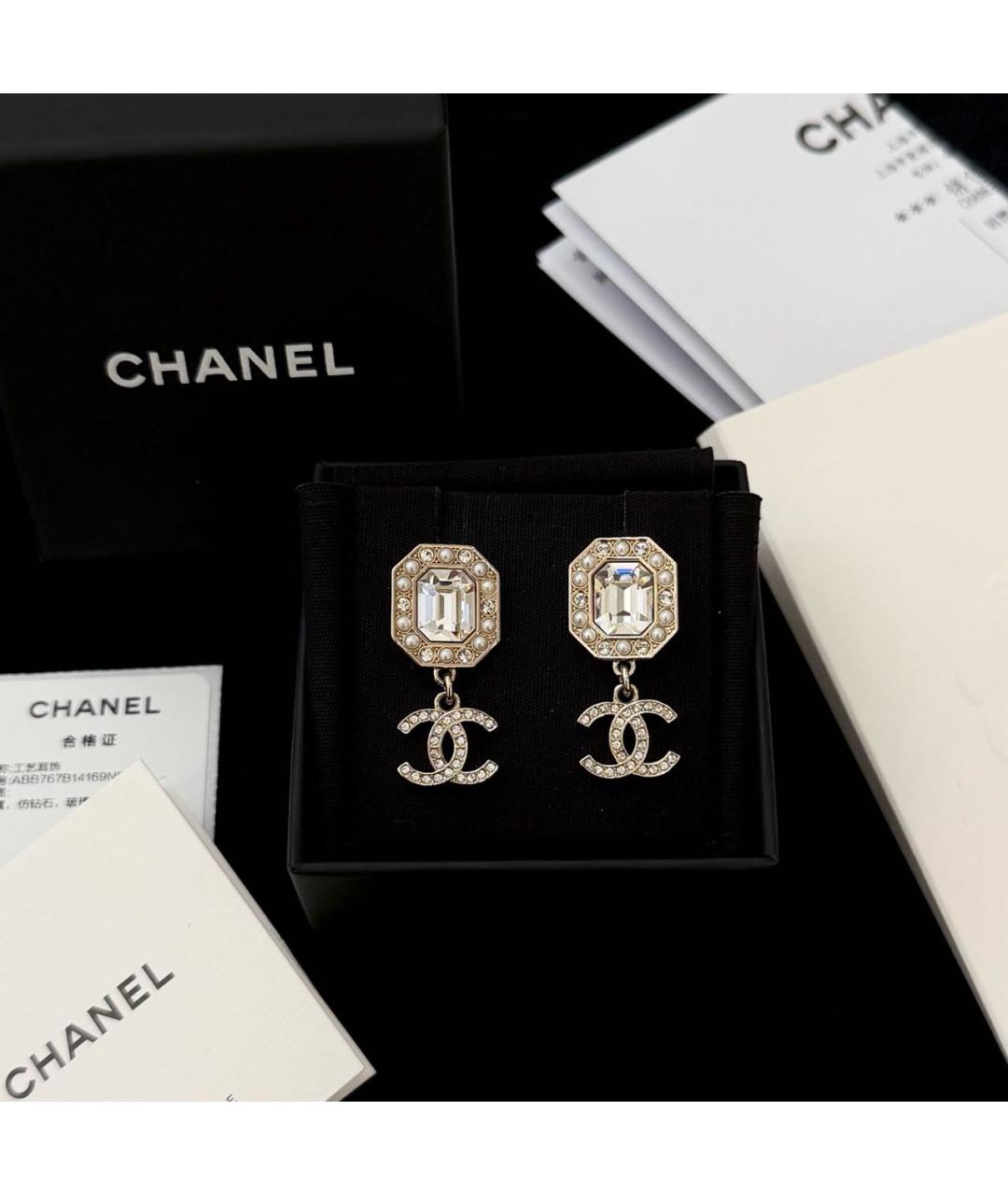CHANEL Золотые серьги, фото 5