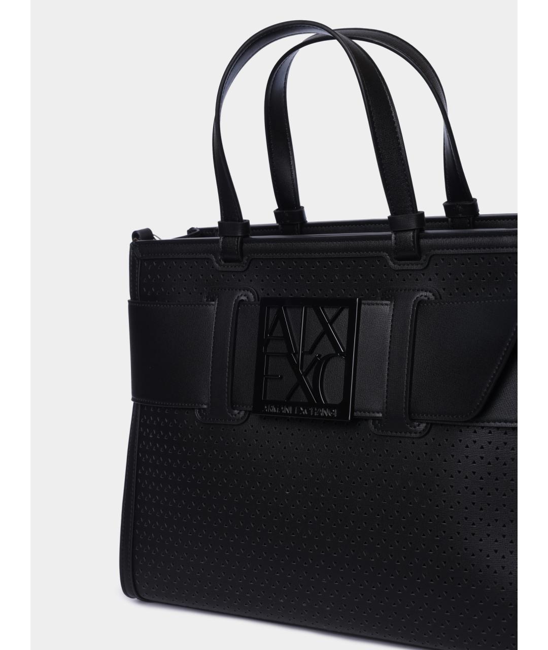 ARMANI EXCHANGE Черная сумка тоут, фото 3