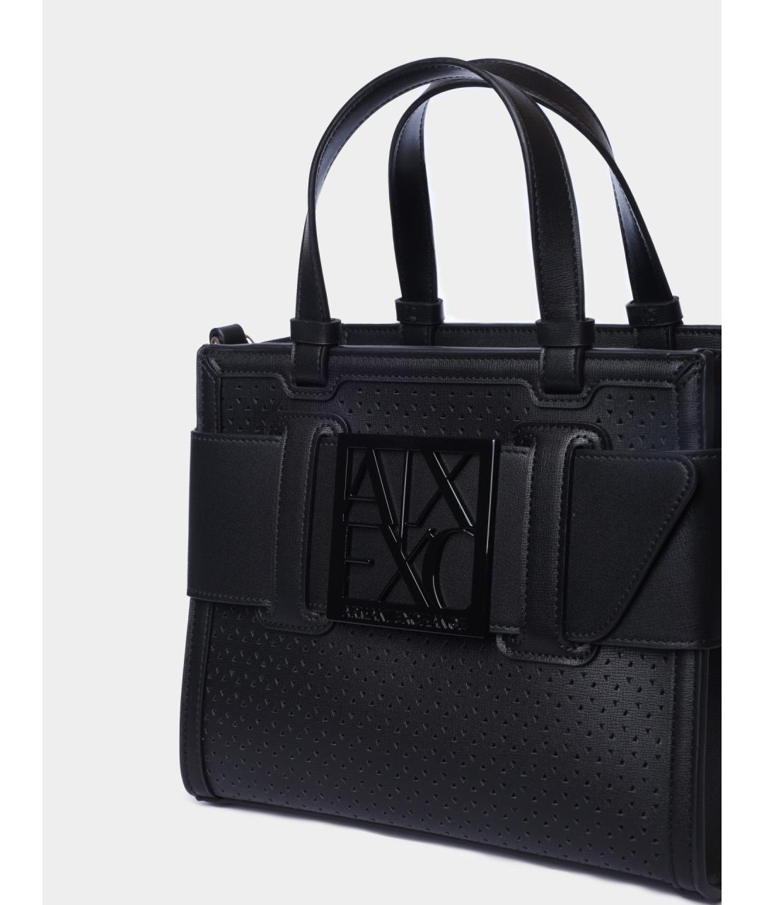 ARMANI EXCHANGE Черная сумка тоут, фото 3