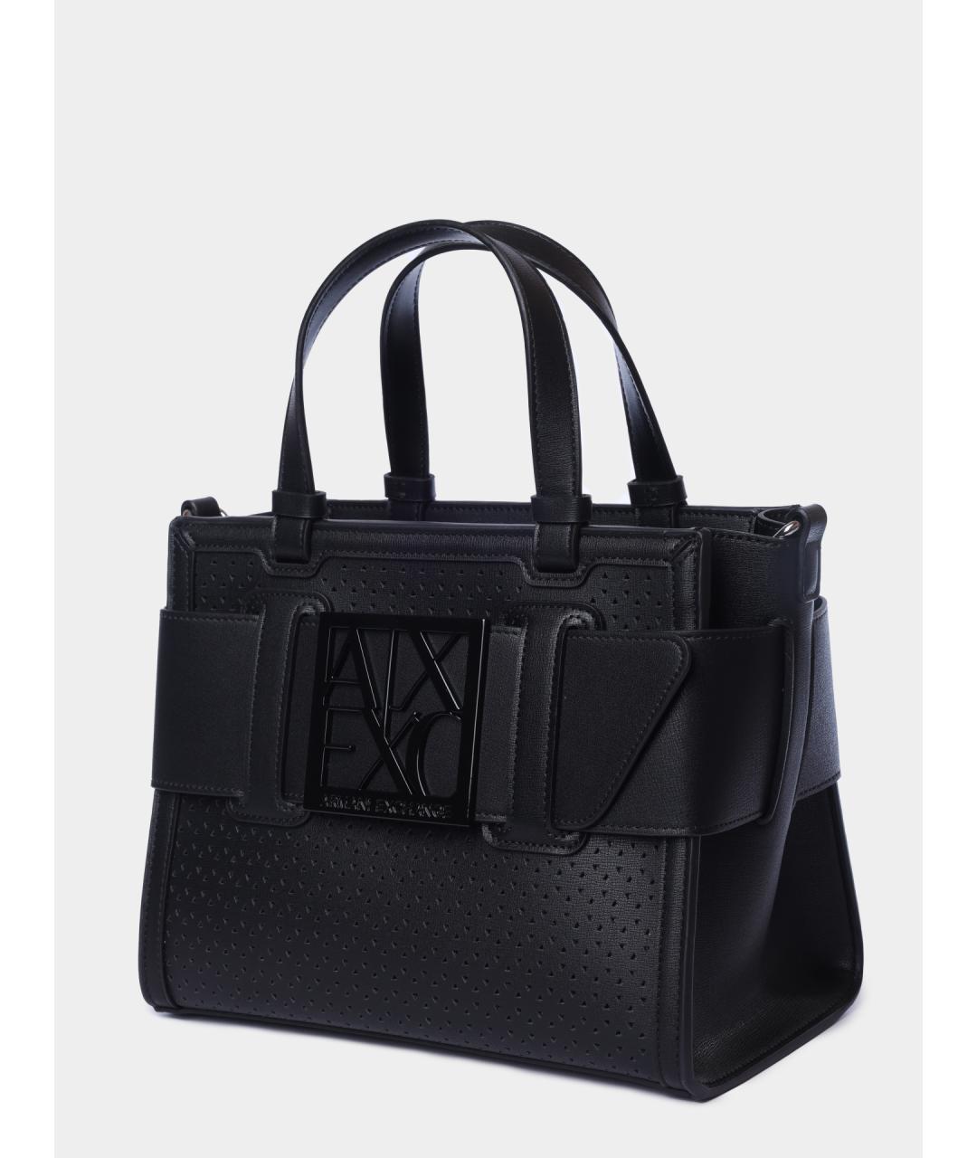ARMANI EXCHANGE Черная сумка тоут, фото 2