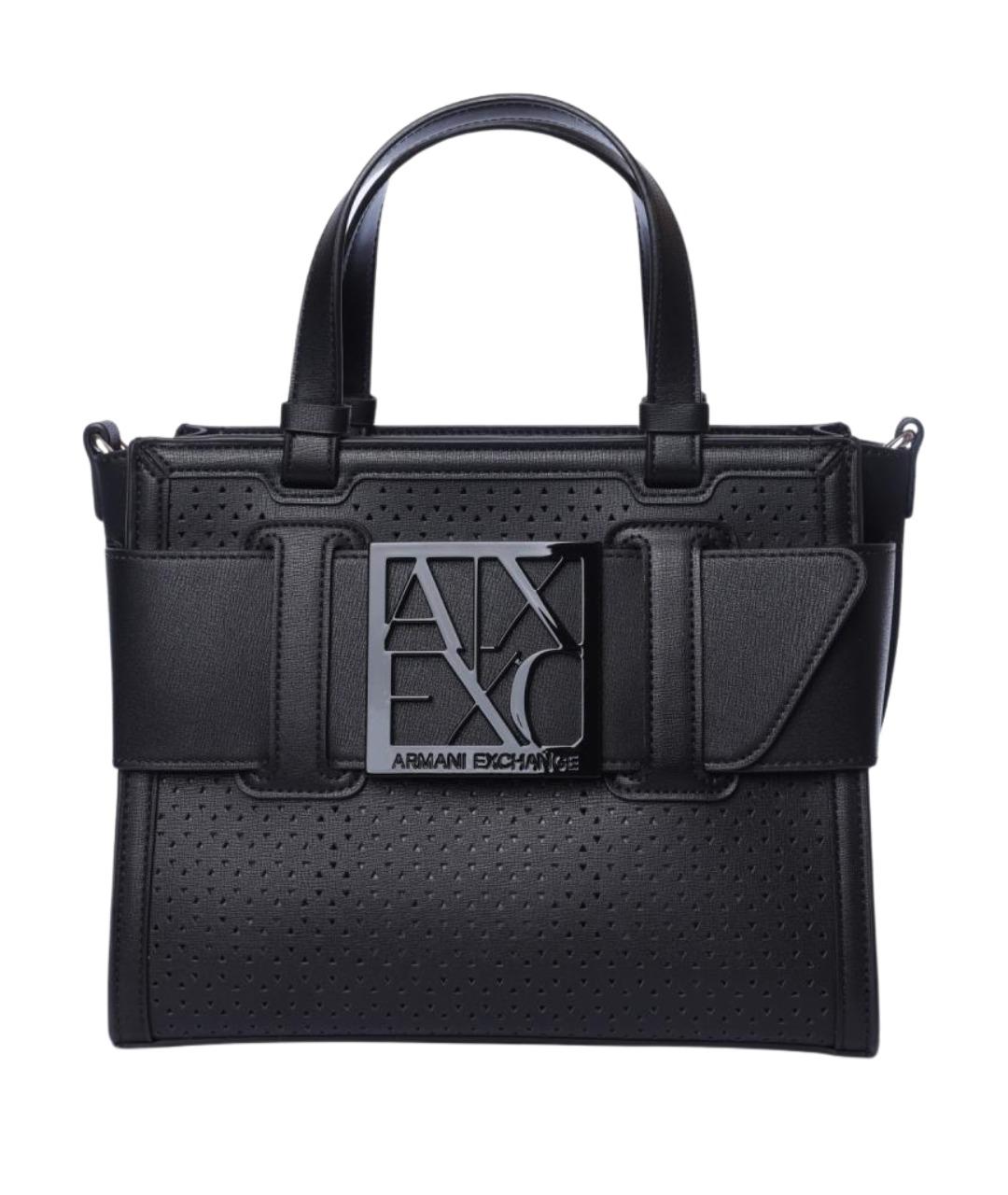 ARMANI EXCHANGE Черная сумка тоут, фото 1