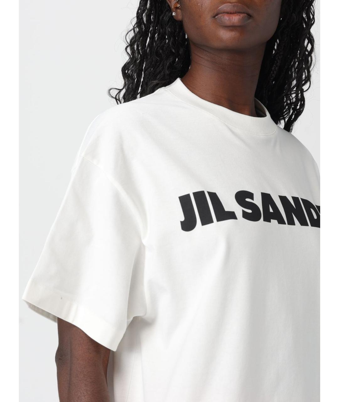 JIL SANDER Хлопковая футболка, фото 4
