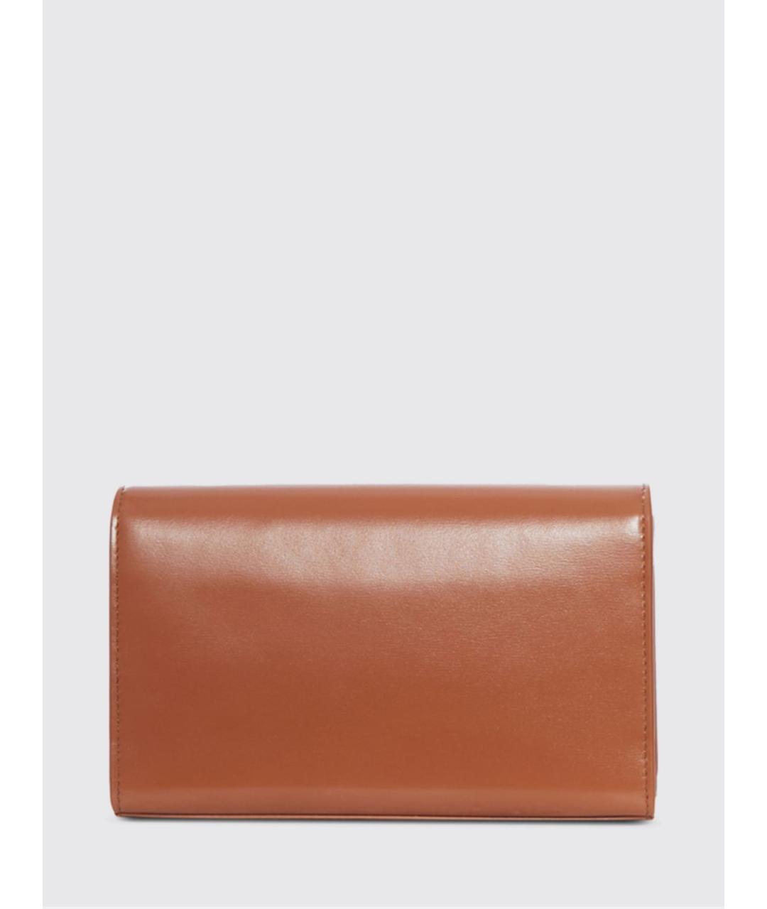 JIL SANDER Коричневая кожаная сумка через плечо, фото 2