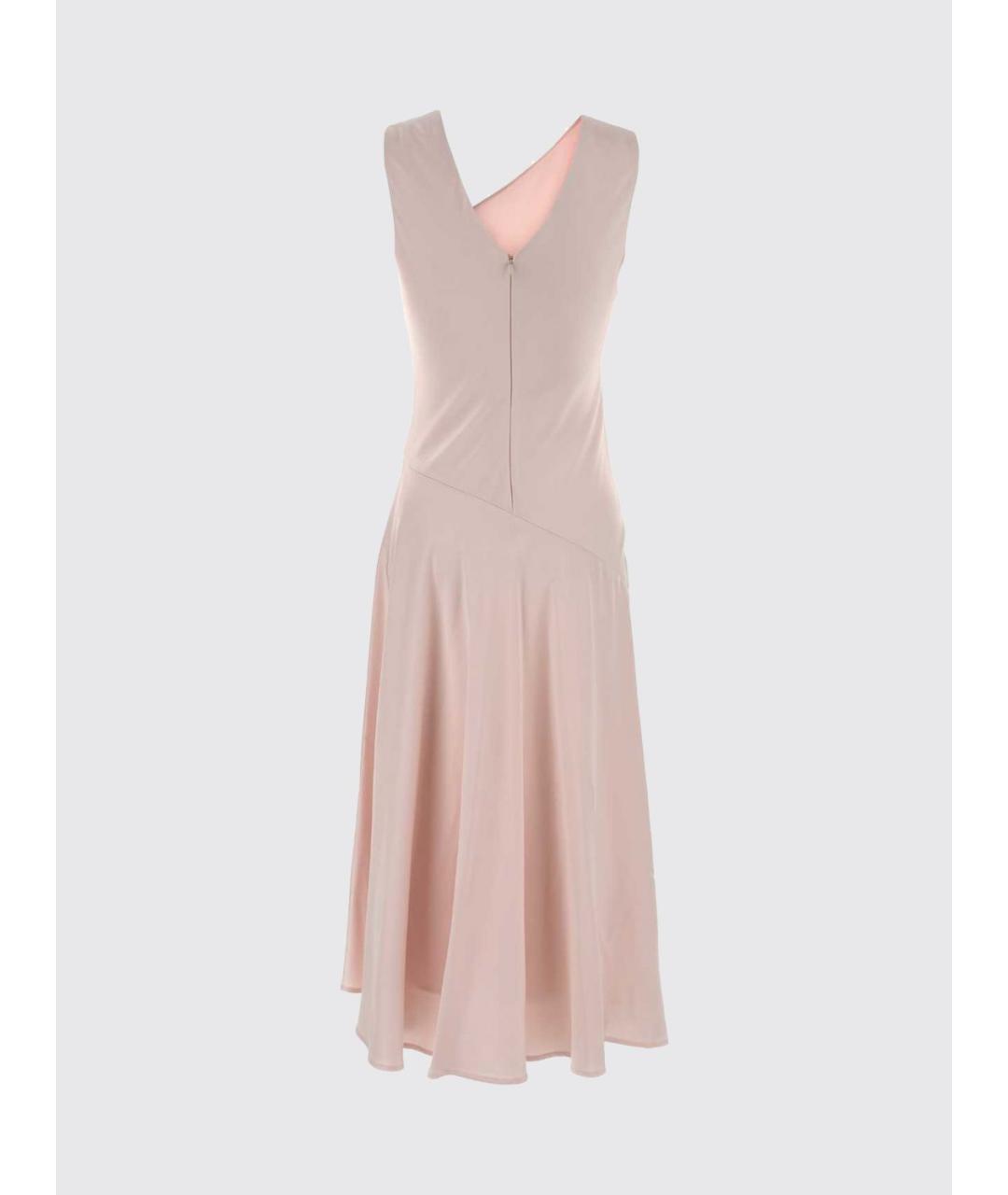 JIL SANDER Бежевое платье, фото 3