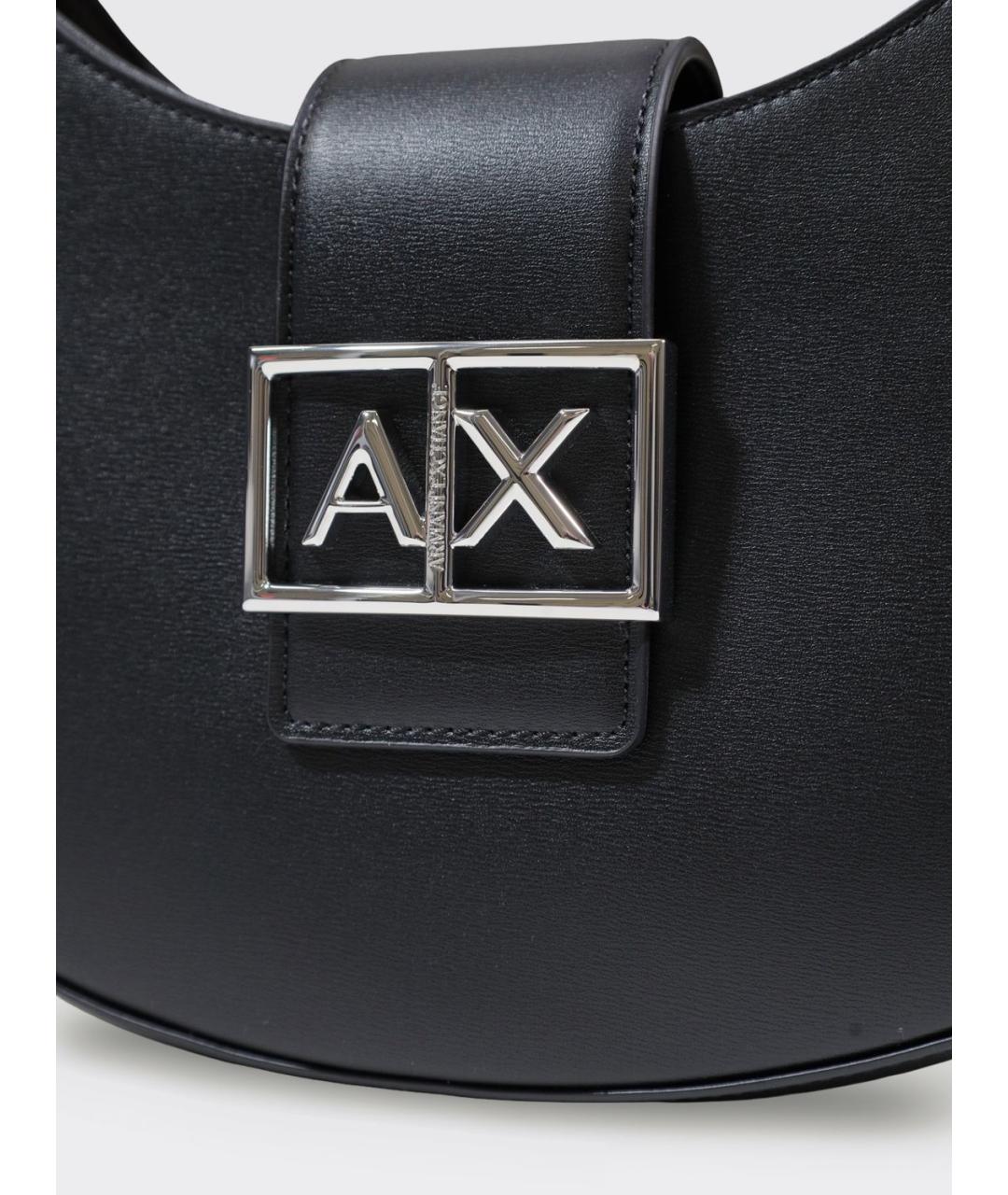 ARMANI EXCHANGE Черная синтетическая сумка через плечо, фото 3