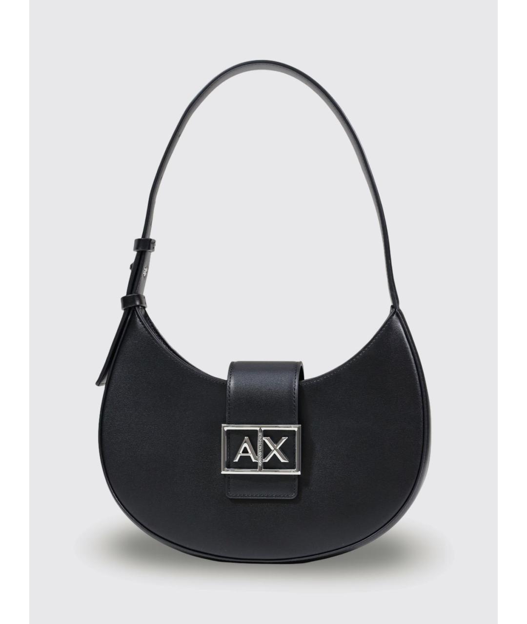 ARMANI EXCHANGE Черная синтетическая сумка через плечо, фото 4