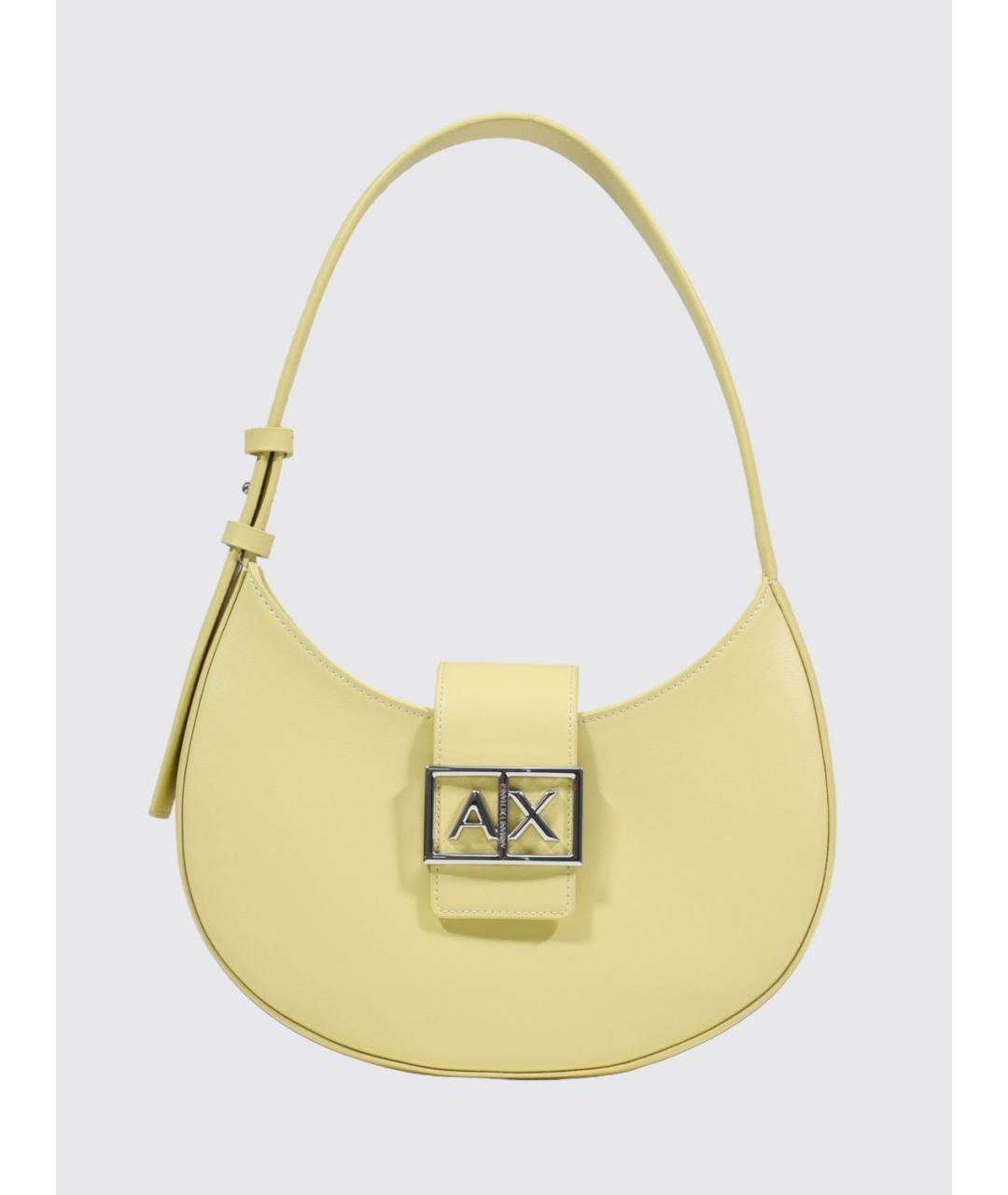 ARMANI EXCHANGE Желтая синтетическая сумка через плечо, фото 5