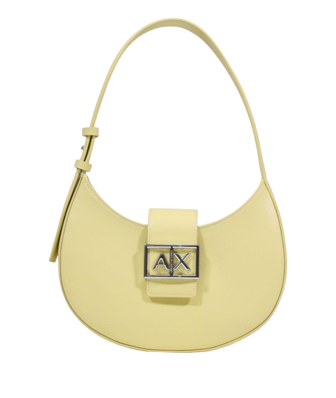 ARMANI EXCHANGE Желтая синтетическая сумка через плечо, фото 1