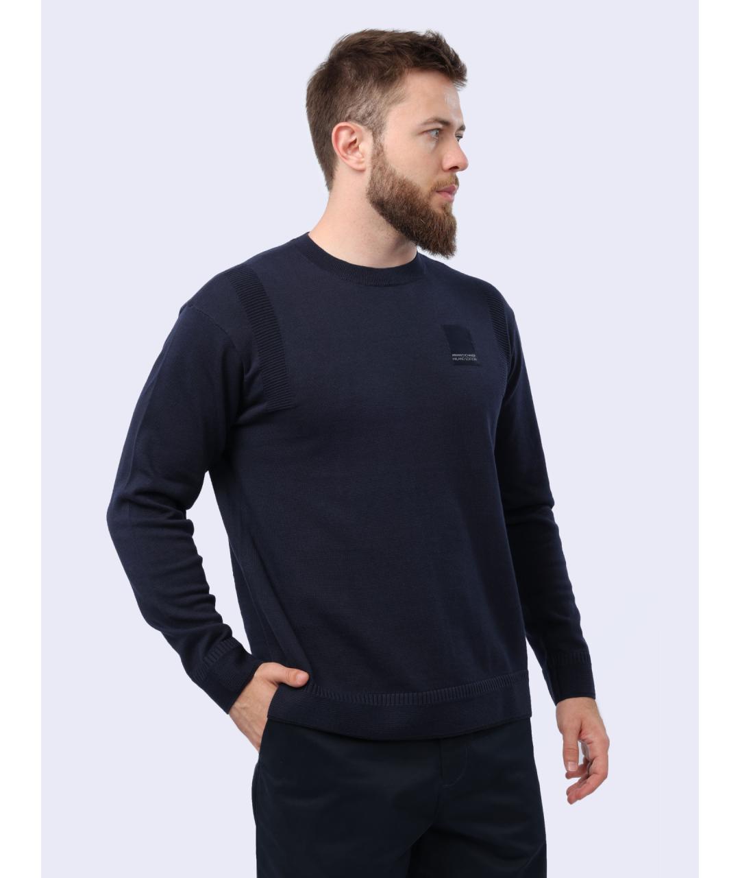 ARMANI EXCHANGE Темно-синий джемпер / свитер, фото 2