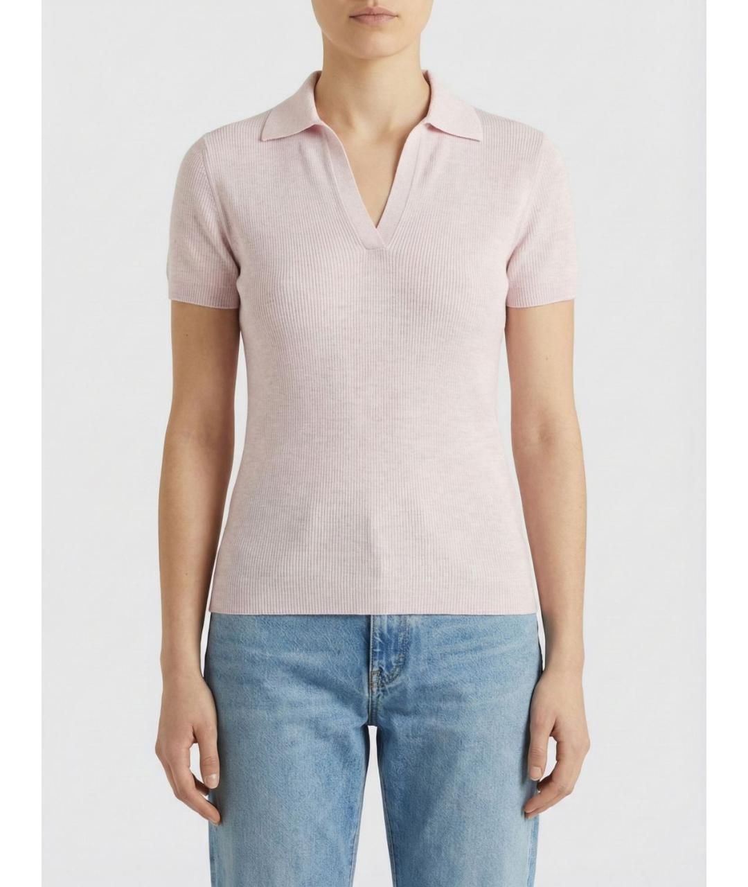MAX MARA Розовая хлопковая блузы, фото 2