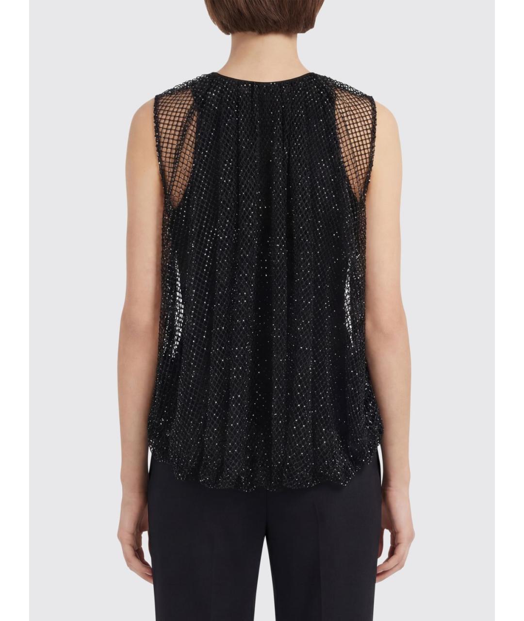 SPORTMAX Черная майка, фото 2