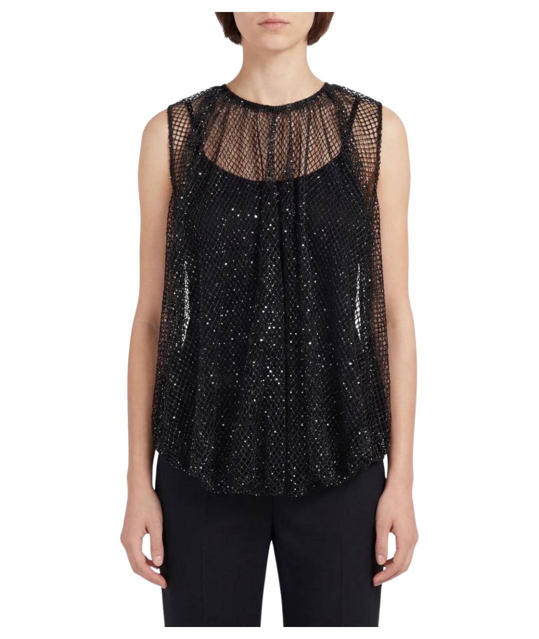 SPORTMAX Черная майка, фото 1
