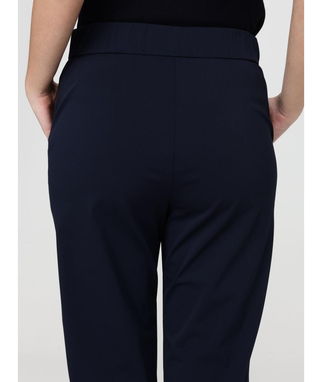 MAX MARA Синие прямые брюки, фото 4