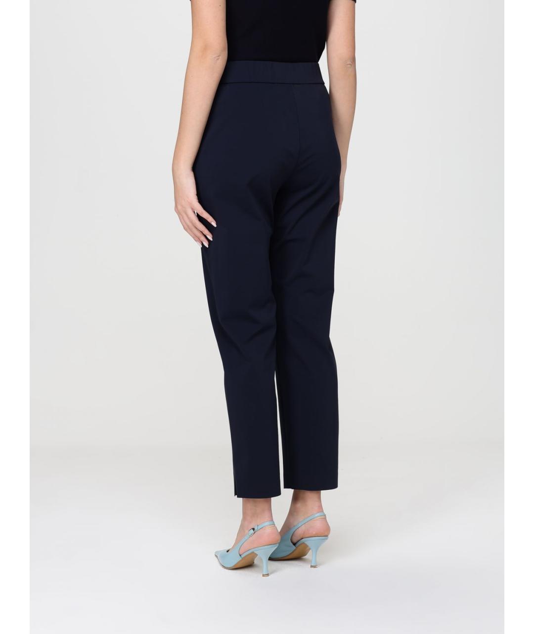 MAX MARA Синие прямые брюки, фото 2