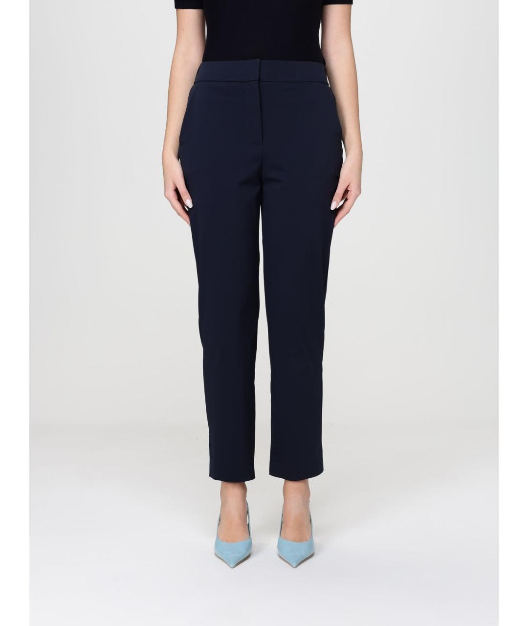 MAX MARA Синие прямые брюки, фото 5