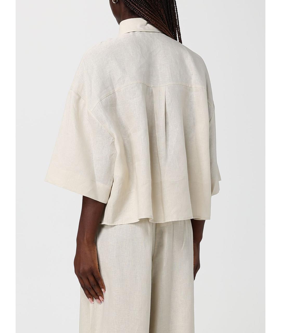 MAX MARA Бежевая рубашка, фото 3