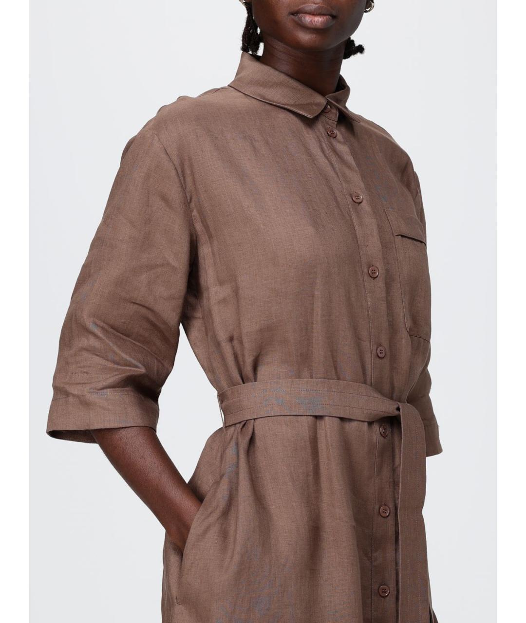 MAX MARA Коричневое повседневное платье, фото 4