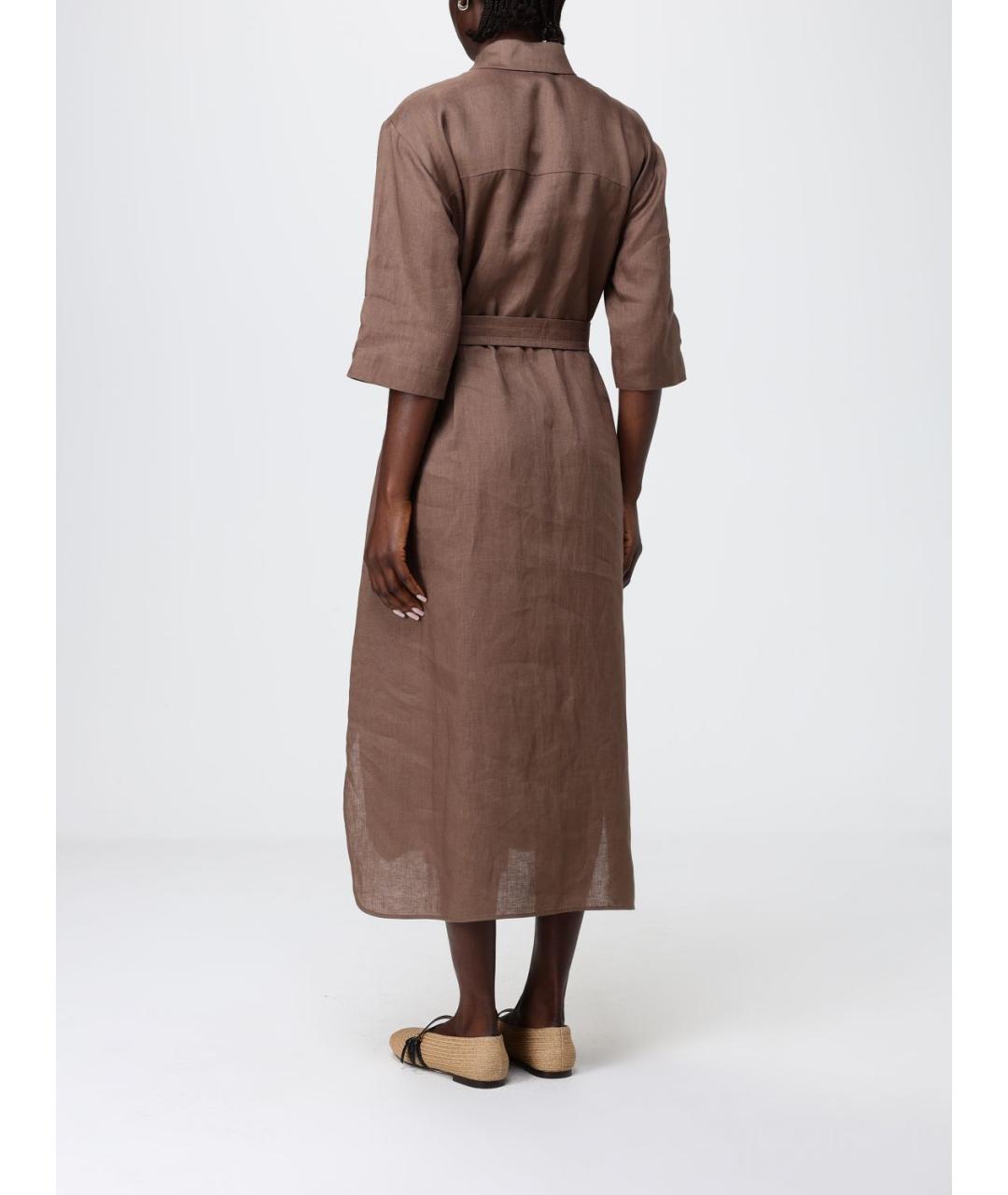 MAX MARA Коричневое повседневное платье, фото 2
