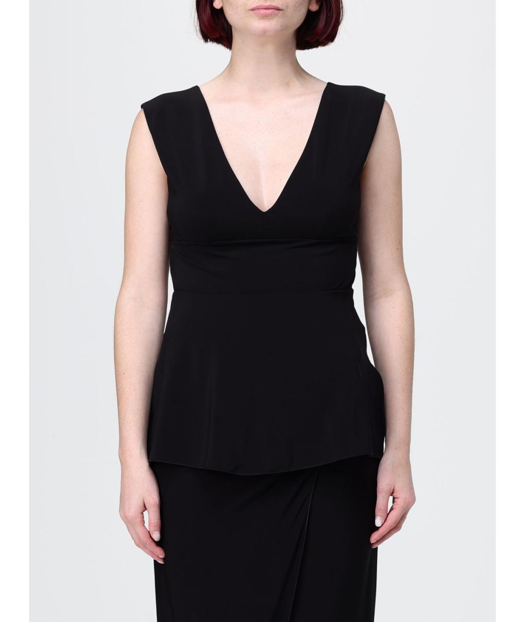 MAX MARA Черная майка, фото 4