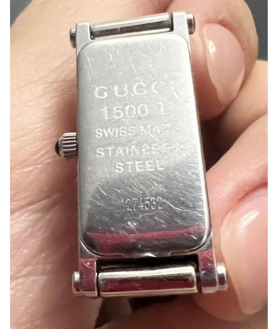 GUCCI Серебряные часы, фото 3
