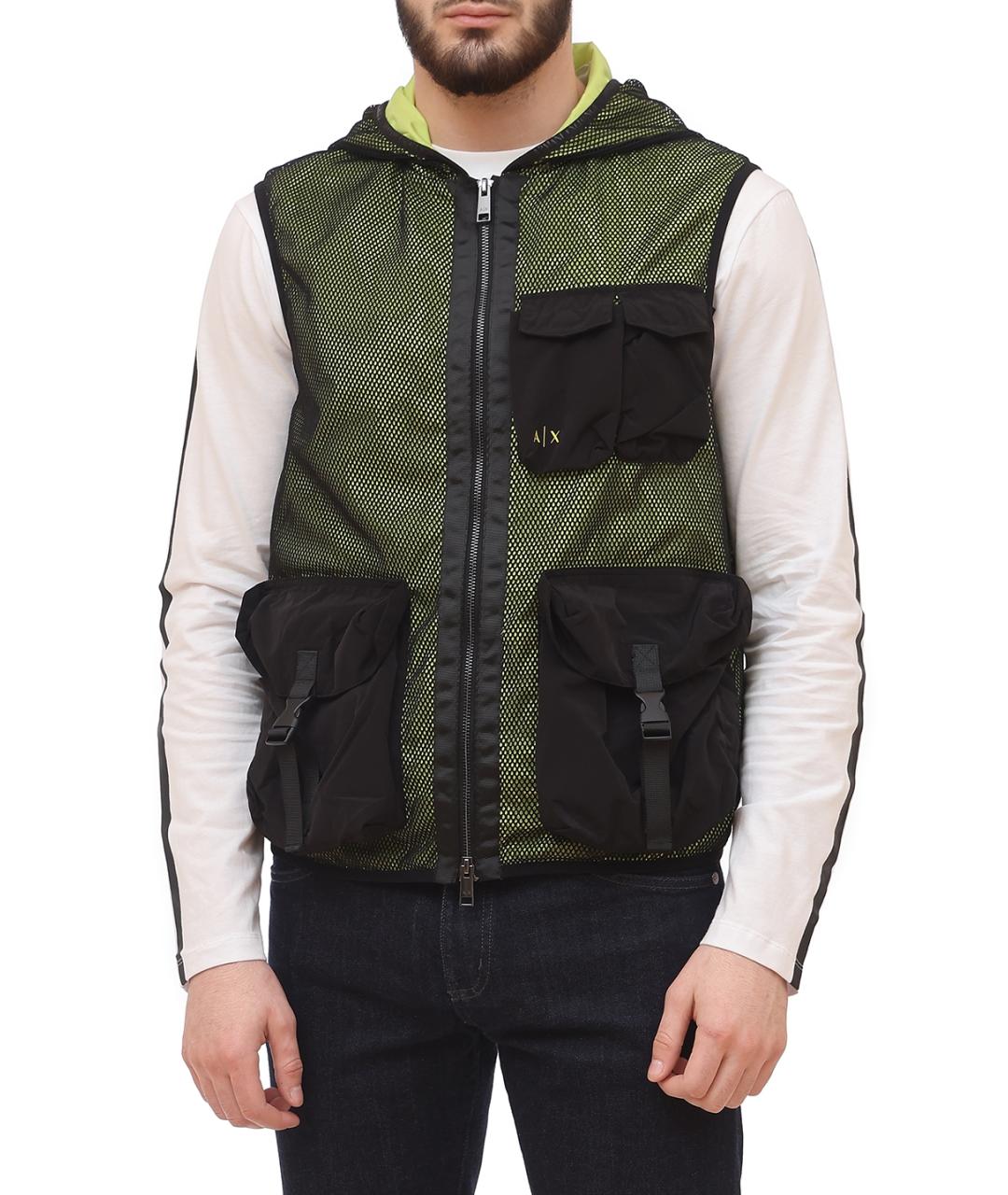 ARMANI EXCHANGE Черный жилет, фото 1