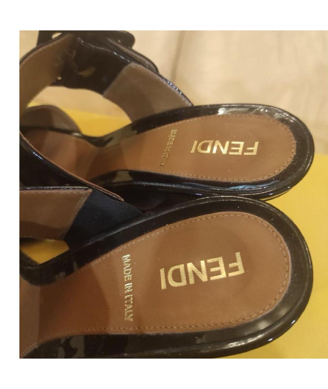 FENDI Коричневые мюли, фото 4
