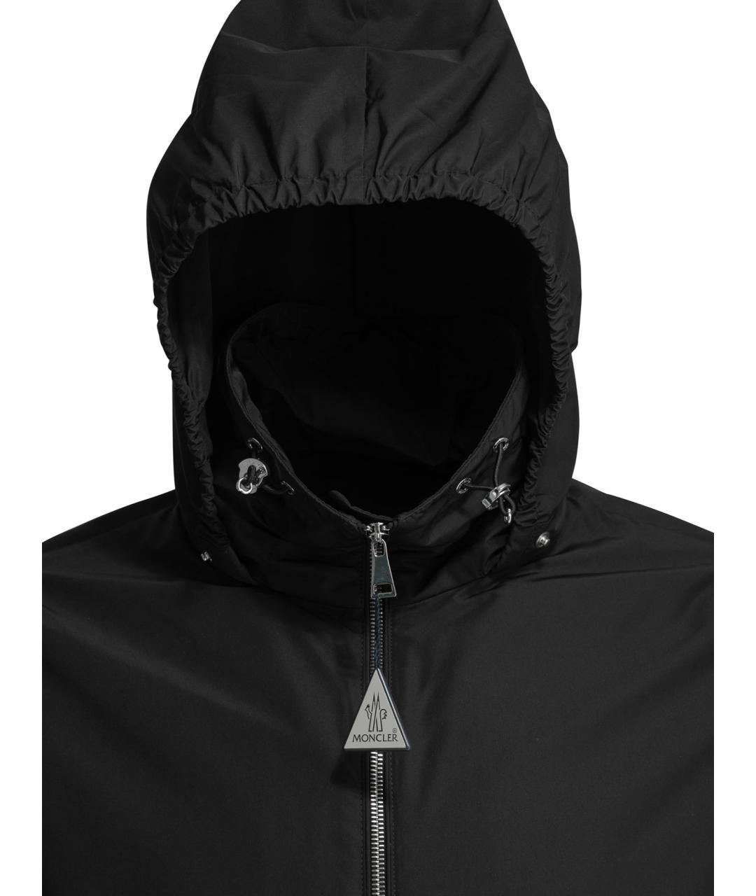 MONCLER Черная полиэстеровая куртка, фото 3