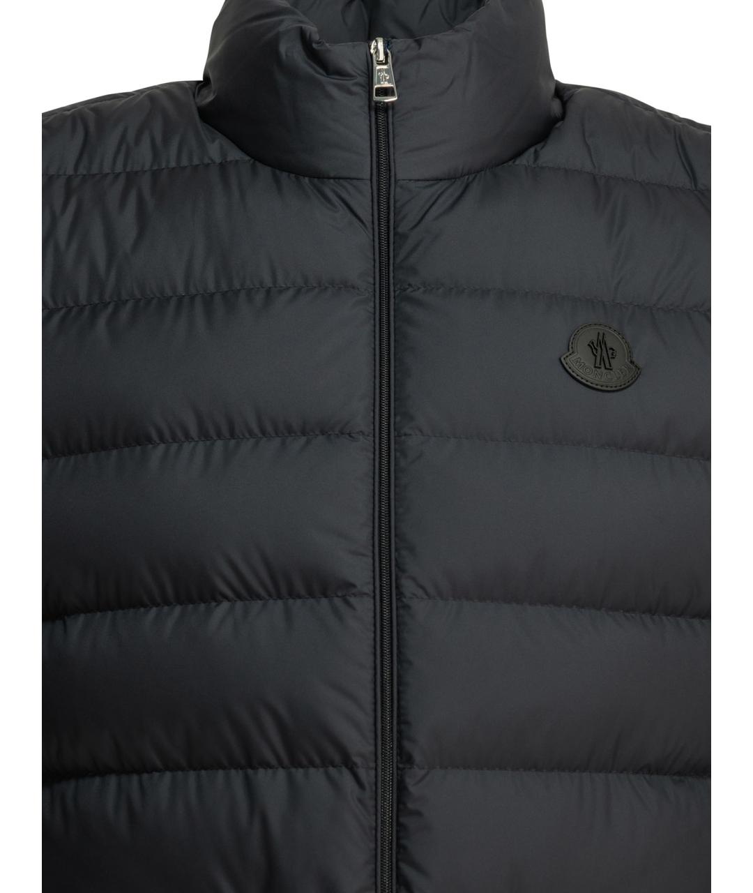 MONCLER Синий полиэстеровый жилет, фото 3